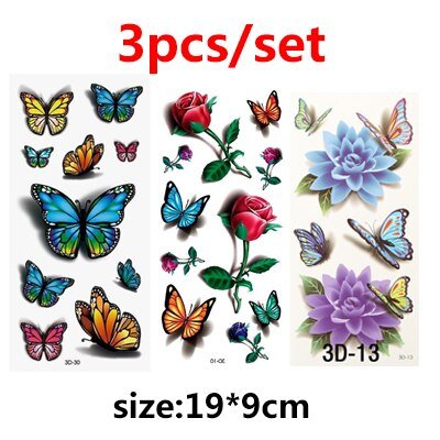 Temporary Tattoos 3D Waterproof - beumoonshop